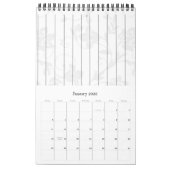 Calendrier Livre d'invité noir d'élégance (Jan 2026)