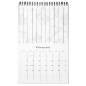 Calendrier Livre d'invité noir d'élégance (Feb 2026)