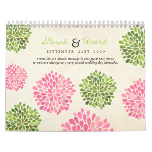 Calendrier Livre d'invité photo personnalisé Mariage unique