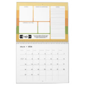 Calendrier Logo Cadeau d'entreprise - Objectif, choses à fair (Mar 2026)