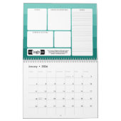 Calendrier Logo Cadeau d'entreprise - Objectif, choses à fair (Jan 2026)