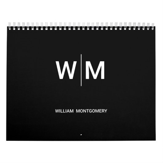 Calendrier Logo de marque noire | Entreprise (Protection)