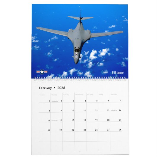 Calendrier "L'OS" - Lancer B-1B (Feb 2026)