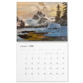 Calendrier L'Ouest américain par l'artiste Gary Poling (Jan 2026)