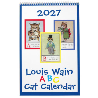 Calendrier Louis Wain ABC Chats