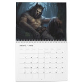 Calendrier Loup-garou loup-garou Lycan Animal (Jan 2026)