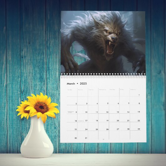 Calendrier Loup-garou loup-garou Lycan Animal