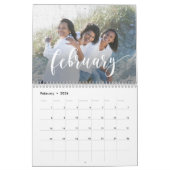 Calendrier Love You Editable Color Photo Calendar (Feb 2026)