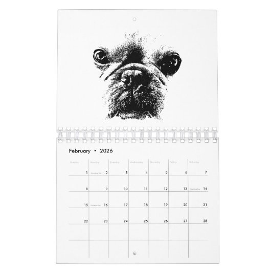 Calendrier LoveFrenchie (Feb 2026)