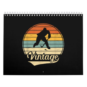 Calendrier Lover de hockey Vintage  Mon Sport Préféré Est Le 
