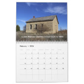 Calendrier Lucas Kansas Paysages Coucher de soleil Stone Post (Feb 2026)