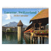 Calendrier Lucerne Suisse 2026 (Protection)