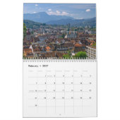 Calendrier Lucerne Suisse 2027 (Feb 2027)