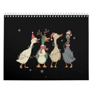 Calendrier Lumières de Noël Canards Animaux Drôles Amoureux d