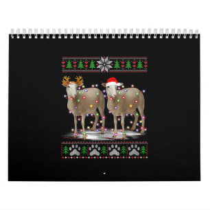 Calendrier Lumières des arbres de Noël des moutons Cadeau a