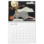 Calendrier lunaire d'animaux de zodiaque (Jan 2027)