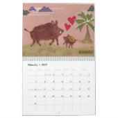 Calendrier lunaire Zodiac Animaux (Feb 2027)