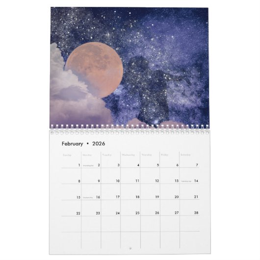 Calendrier Lune (Feb 2026)