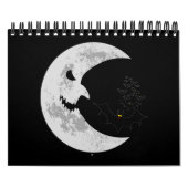 Calendrier Lune effrayante et chauves-souris (Protection)