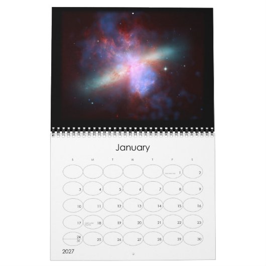 Calendrier L'univers (Jan 2027)