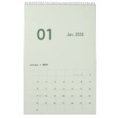 Calendrier Luxe Simple (Jan 2027)