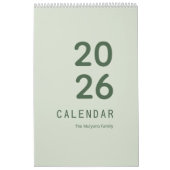 Calendrier Luxe Simple (Protection)
