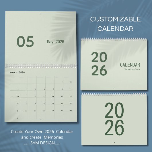 Calendrier Luxe Simple