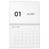 Calendrier Luxe Simple (Jan 2027)