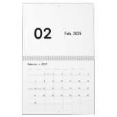 Calendrier Luxe Simple (Feb 2027)