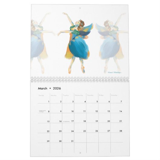 Calendrier LW Fairies En Pointe (Mar 2026)