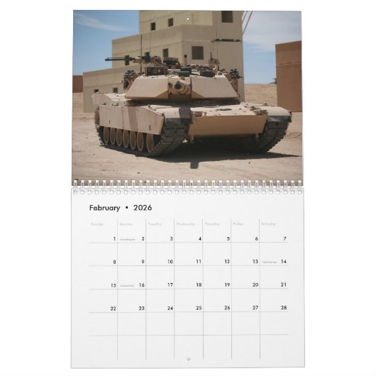 Calendrier M1 Abrams (Feb 2026)