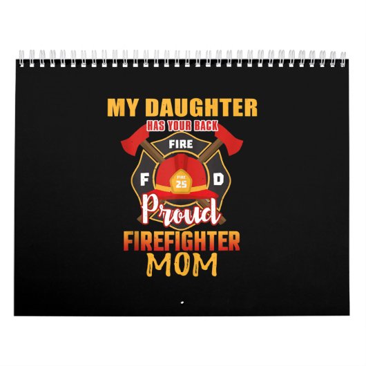 Calendrier Ma Fille A Ton Dos Fier Pompier Maman (Protection)