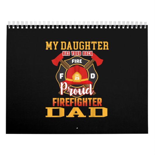 Calendrier Ma Fille A Ton Dos Fier Pompier Papa (Protection)