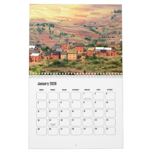 Calendrier Madagascar (Jan 2026)