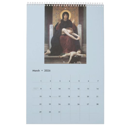 Calendrier Madonna (Mar 2026)