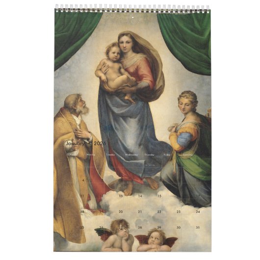 Calendrier Madonna (Jan 2026)