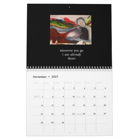 Calendrier magique avec Chanson de Lune Sacrée (Nov 2027)