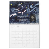 Calendrier magique avec Chanson de Lune Sacrée (Jan 2026)
