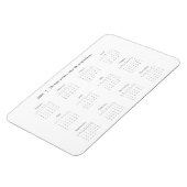 Calendrier Magnet 2026 Citation Personnalisée (Côté Gauche)