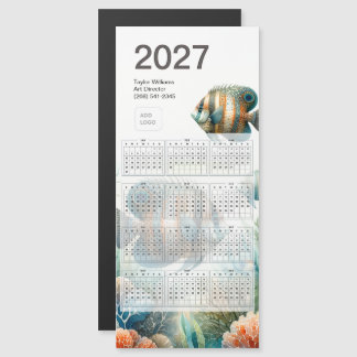 Calendrier Magnétique Logo Carte Poisson Tropical