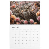 Calendrier Magnifique Collection Portrait de Chouette 2025 (Mar 2027)