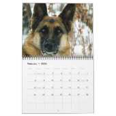 Calendrier magnifique de chien de berger allemand (Feb 2026)