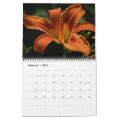 Calendrier magnifique de photo de lis (Feb 2026)