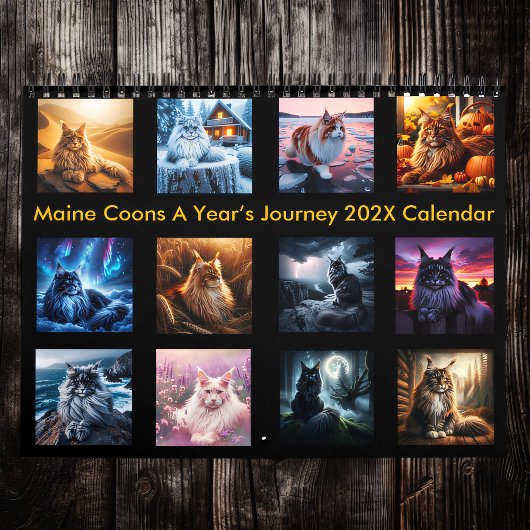 Calendrier Maine Coons A Year's Journey 202X