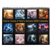 Calendrier Maine Coons A Year's Journey 202X (Protection)