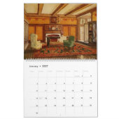 Calendrier Maisons de Design d'intérieur vintage de 1915 (Jan 2027)