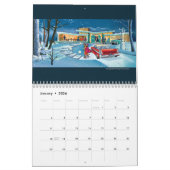 Calendrier Maisons Modernes Du Milieu Du Siècle (Jan 2026)