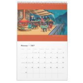 Calendrier Maisons Modernes Du Milieu Du Siècle Style Page Si (Feb 2027)