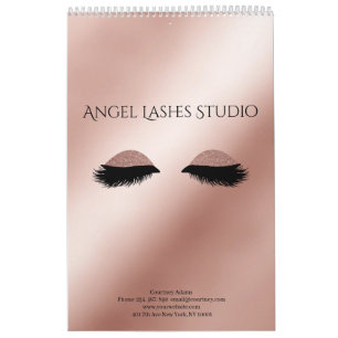 Calendrier Makeup Artist Eyelash Extensions personnalisables