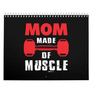 Calendrier maman faite de muscle